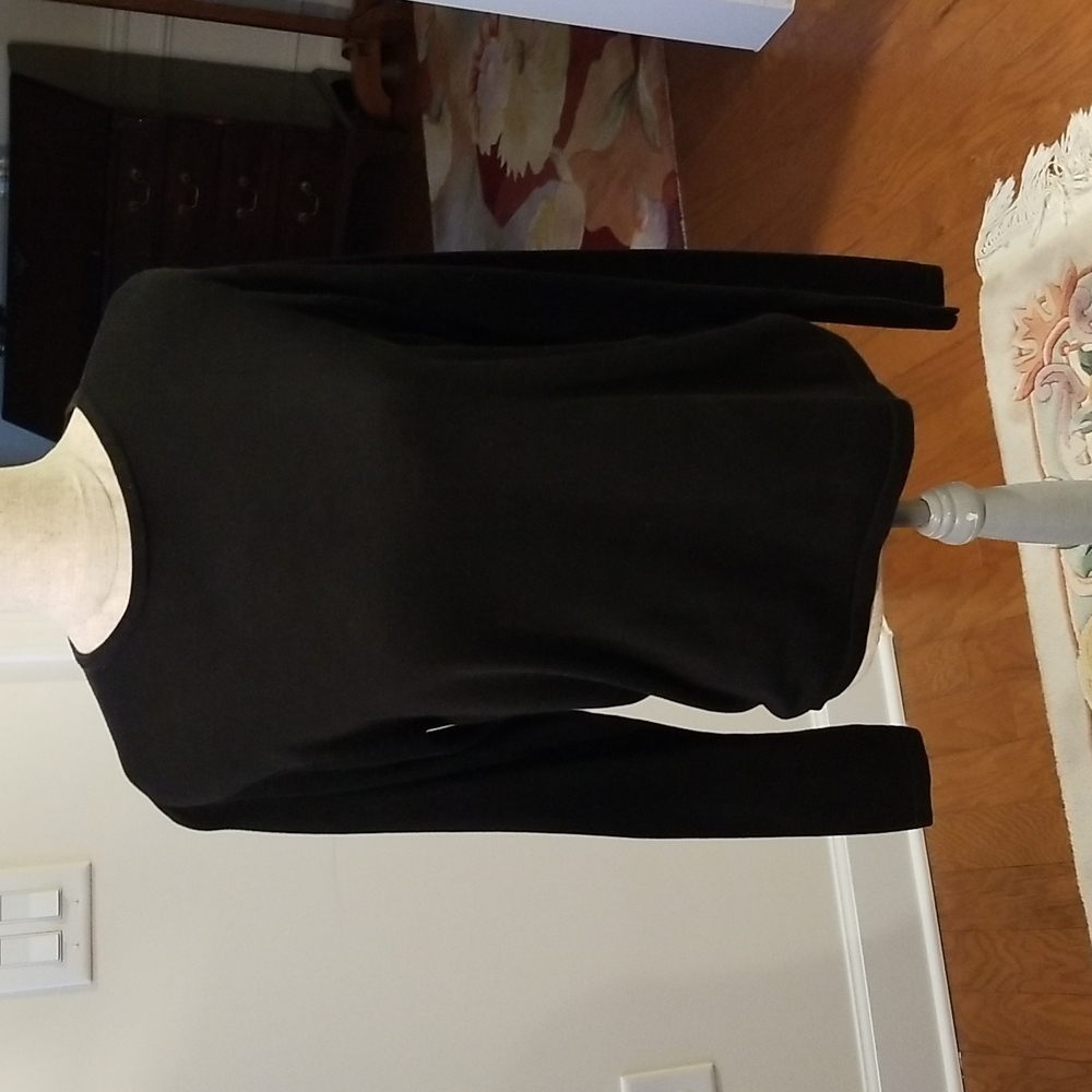 Ladies black silk sweater